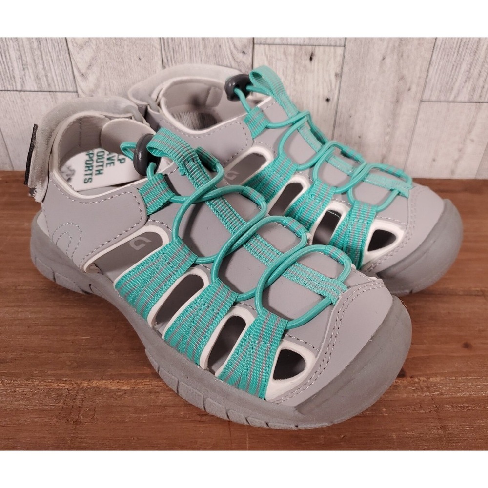 Dick's Sporting Goods Sandals Size 11 Girls Shoes Green & Gray NEW